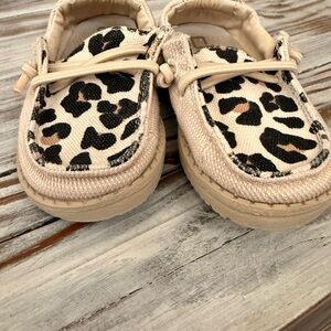 Kids Leopard Print Hey Dudes - Funk Leo safari